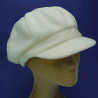 Gavroche casquette femme  polyester polaire écru : couleur - écru, taille - elastiqué de 54 cm à 58 cm