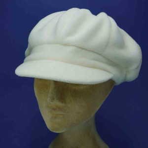 Gavroche casquette femme  polyester polaire écru