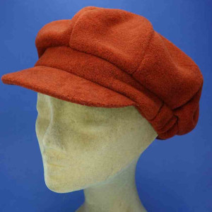 Gavroche casquette femme  polyester polaire rouille