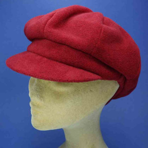 Gavroche casquette femme  polyester polaire rouge