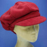 Gavroche casquette femme  polyester polaire rouge : couleur - rouge, taille - elastiqué de 54 cm à 58 cm