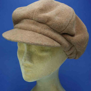 Gavroche casquette femme  polyester polaire camel