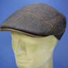 casquette plate homme  en pure laine vierge chocolat : couleur - chocolat, taille - 57cm