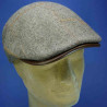 casquette plate homme  en pure laine vierge taupe : couleur - taupe, taille - 57cm