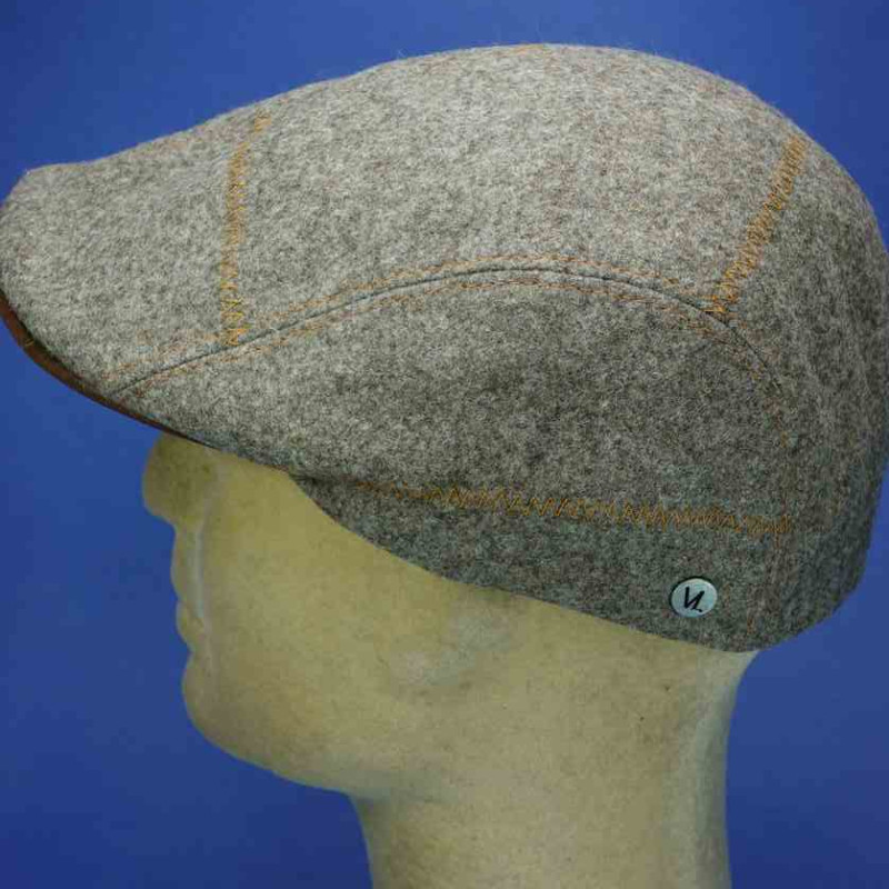 Casquette Plate Vintage Brooks Brothers – Daim Marron – Taille M – Fabriquée USA