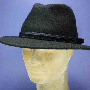 Chapeau homme et femme feutre de laine traveler noir