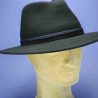 Chapeau homme et femme feutre de laine traveler noir : couleur - noir, taille - 55cm