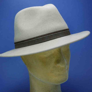 Chapeau homme et femme feutre de laine beige city sport