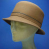 chapeau feutre de laine femme bords moyens camel : couleur - camel-, Mixte - Femme, taille - 56.57cm