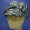 gavroche casquette polyester hiver femme chevrons noir : couleur - noir, Mixte - Femme, taille - Elastiqué 54 à 57cm