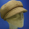 Gavroche casquette femme bouclette polyester camel : couleur - camel-, Mixte - Femme, taille - elastiqué de 54 cm à 58 cm