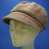 casquette gavroche polaire camel très petit plateau : couleur - camel-, Mixte - Femme, taille - elastiqué de 54 cm à 58 cm