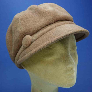 casquette gavroche polaire camel très petit plateau