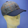 casquette baseball laine bleu imprimée avec protège oreilles et nuque homme : couleur - bleu imprimé, Mixte - Homme et Femme, taille - 56cm