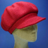 Casquette gavroche femme en laine doublure coton rubis : couleur - rubis, Mixte - Femme, taille - elastiqué de 54 cm à 58 cm