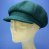 Casquette gavroche femme en laine doublure coton vert sapin : couleur - vert sapin 62, Mixte - Femme, taille - elastiqué de 54 cm à 58 cm