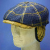 Casquette peaky blinders laine avec protége oreilles et nuque bleu alfonso d'este : couleur - bleu-02, taille - M.56.57cm