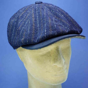 Casquette irlandaise peaky blinders laine bleu alfonso d'este