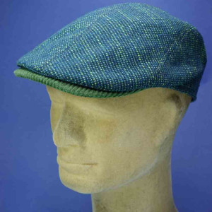 Casquette anglaise laine cachemire vert alfonso d'este