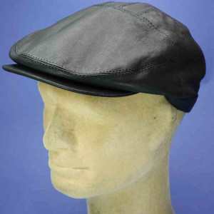 Casquette cuir de mouton noir aussie apparel