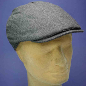 Casquette de pluie imperméable en laine gris