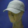 Casquette grise baseball laine d'écosse : couleur - chevron gris, Mixte - Homme et Femme, taille - réglage scratch 54 à 61cm