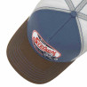 Casquette STETSON trucker cap riding hot rod bleu : couleur - bleu-02, Taille Réglable - de 55 à 62cm