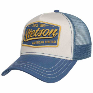 Casquette STETSON trucker cap vintage bleu