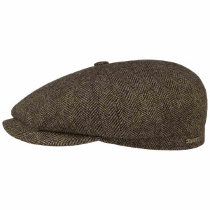 STETSON casquette  hiver Hatteras Wool Herringbone brown