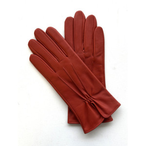 Gants en cuir d'agneau doublés soie chilly femmes