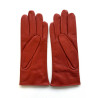 Gants en cuir d'agneau doublés soie chilly femmes : couleur - chilly, Tailles mains de femmes - 8,5