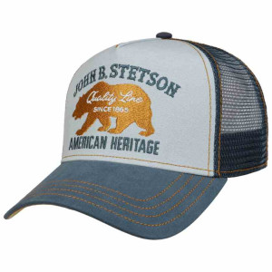 Casquette STETSON trucker cap bear bleu