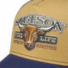 Casquette STETSON trucker cap bull bleu : couleur - bleu-25, Taille Réglable - de 55 à 62cm