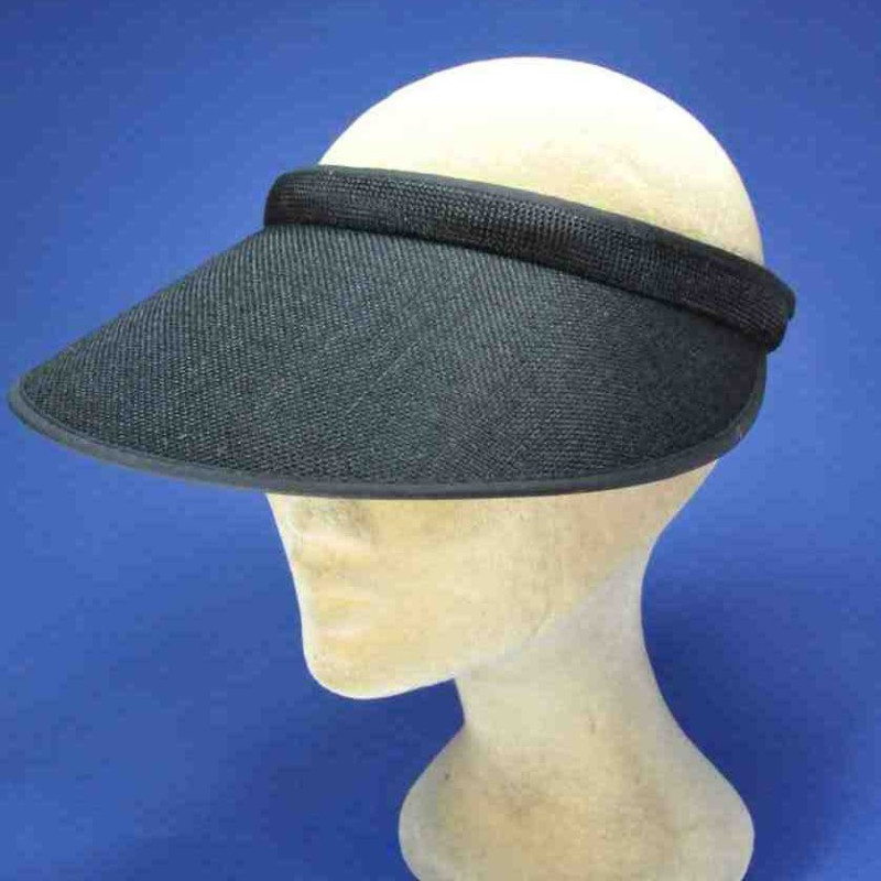 Grande visière serre tête marron