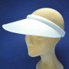 Grande visière serre tête : couleur - blanc, taille - 54cm à 60cm