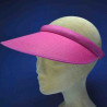 Grande visière serre tête rose : couleur - rose, taille - 54cm à 60cm