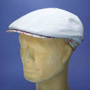 Casquette mode d'été azur en coton bio