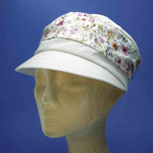 Casquette femme cubaine coton beige