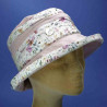 Chapeau bob coton femme poudré UPF+50 : couleur - poudré, taille - 57cm