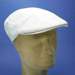 Casquette gatsby d'été en lin beige