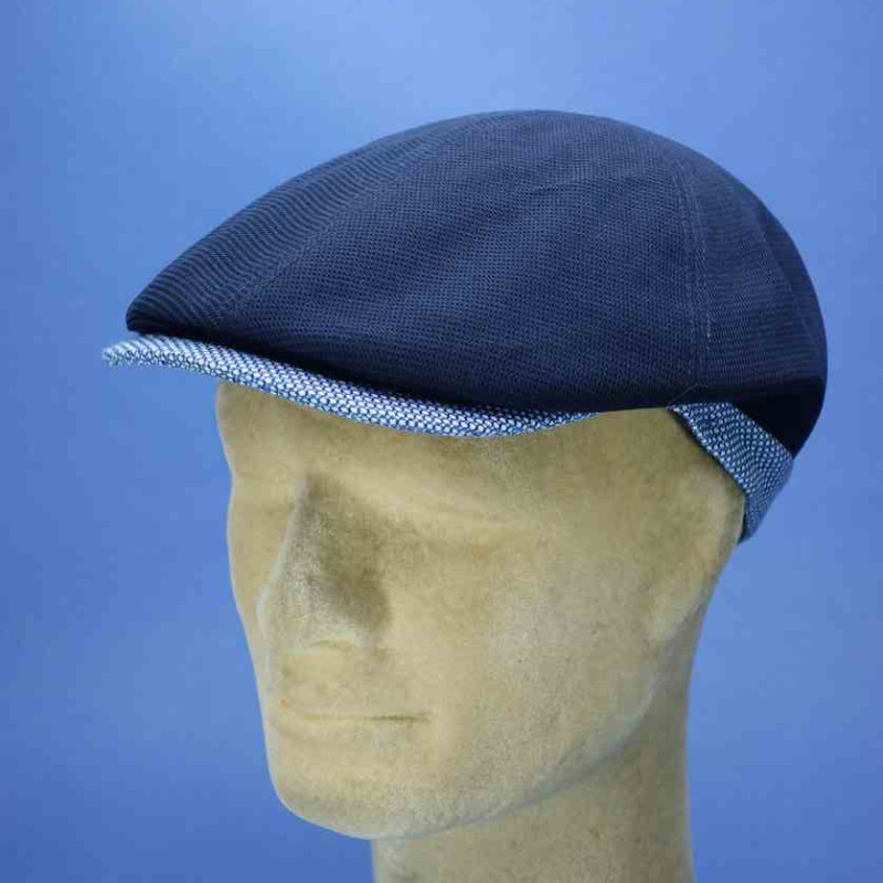 Casquette Plate Gatsby Fiebig - 100% Lin Avec Doublure Coton - Visière Courbée 5,5 Cm - Unisexe Homme/femme
