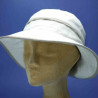 Chapeau bob en lin naturel pour femme : couleur - naturel, taille - 57cm