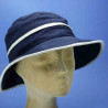 Chapeau bob en lin marine pour femme : couleur - bleu marine, taille - 57cm