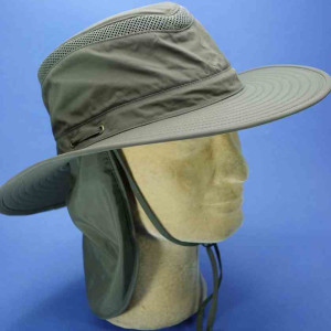 Chapeau de randonnée de brousse olive anti UV UPF +50