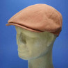 Casquette d'été en coton et ramie homme terracotta : couleur - terracotta, taille - 57cm