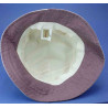 Petit chapeau en lin et coton lavande pour femmes : couleur - lavande, taille - M.56.57cm