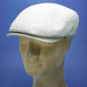 Casquette formée gatsby d'été en lin naturel : taille - S.54.55cm