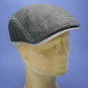 Casquette formée gatsby d'été en lin anthracite : couleur - anthracite , taille - M.56.57cm