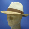 Flechet chapeau fedora paille cousue naturel homme et femme : couleur - naturel, taille - S.54.55cm