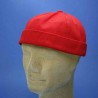 bonnet marin docker coton taille réglable : couleur - rouge, Taille Réglable -  de 54cm à 61 cm
